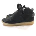 Adidas Shoes | Adidas Tubular Invader Sneakers Strap Black Shoes Bb5037 High Top Men's Sz 10 | Color: Black/White | Size: 10