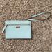 Kate Spade New York Bags | Kate Spade New York Light Blue Wristlet | Color: Blue/Gold | Size: 7 1/2" X 5"