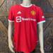 Adidas Shirts | Adidas Manchester United Home Authentic Soccer Jersey 2021/22 Red H31090 | Color: Red | Size: Various