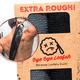 Extra Rough Exfoliating Washcloth - Extreme Body & Back Scrubber for Shower, Extra Long, Hygienic Exfoliator Wash Cloth, Men Or Women, 2 Count Pack, 1 Black & 1 Grey Color, Bye Bye Loofah