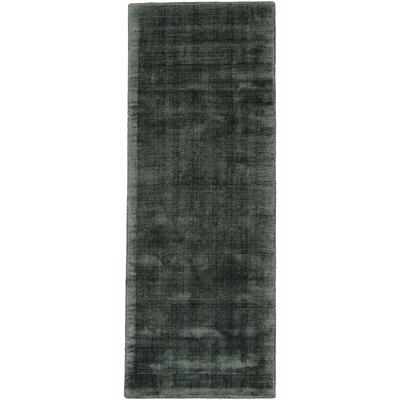 Teppich CARPETFINE "Ava Viskoseteppich", grün (dunkelgrün), B:75cm H:13mm L:240cm, Viskose, Teppiche, Seidenoptik, leichter Glanz, auch als Läufer erhältlich Image