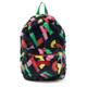 Stella McCartney Kids Printed faux fur backpack