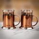 La Cafetiere Set Of Two Glass Cups - Copper