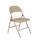 National Public Seating NPS #901 All-Steel Commercialine Folding Chairs, Beige/Beige - 4 Pack | Quill