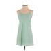 Lauren Conrad Cocktail Dress - A-Line V Neck Sleeveless: Blue Print Dresses - Women's Size 0