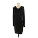 Jones New York Casual Dress - Sweater Dress: Black Dresses - Women's Size Small
