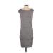 Athleta Casual Dress - DropWaist: Gray Solid Dresses - Women's Size 2X-Small