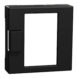 Merten System M, Zentralplatte Thermostat, schwarz matt, Ocean Plastic Image
