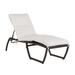 Summer Classics Skye 80.5" Long Reclining Single Chaise w/ Cushions Wicker/Rattan in Black | 41 H x 28 W x 80.5 D in | Outdoor Furniture | Wayfair