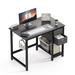 Trent Austin Design® Norrington Writing Desk w/ 2 Drawers Wood/Metal in Black | 29.3 H x 40 W x 23.6 D in | Wayfair