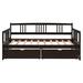 Red Barrel Studio® Twin Daybed in Brown | 35.4 H x 42.3 W x 78.2 D in | Wayfair 538732ACC8854B7A824C56E2780AD423