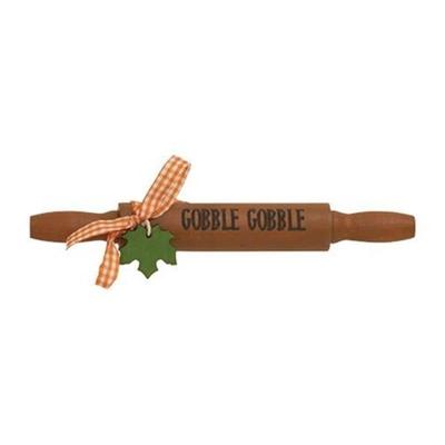 Gobble Gobble Wooden Rolling Pin - 7” long and 1” in diameter