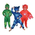 Pyjama bleu pour garçons filles chat chien Costume de héros d'anime avec masque Costume de