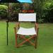 Folding Wooden Chair Canvas Folding Chair 2pcs - 23 inches x 20 inches x 36 inches