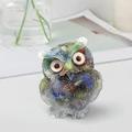 CUTICATE Crystal Owl Figurine Statue Hand-Made Fine Carved Home Decoration Birthday Gift Housewarming Gift Party
