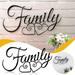 Home Decor 1Pc Farmhouse Wall Ornament for Home Office Family Wall Sign Metal Family Wall Decor Black Family Word Wall Art