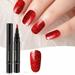 yolai 24 colors fast and convenient manicure nail polish gel pen nail polish gel collection ladies nail gel pen nail polish no pencil manicure 5ml