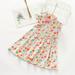 Herrnalise Girls and Toddler Sleeveless Dress One Size Dress Floral Print Dress Flutter Sleeve Dress (2-10Y)