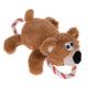 Bear with Rope Dog Toy
