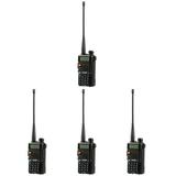 4 X Dual Way Radio Scanner Transceiver Handheld Police Portable Antenna Walkie