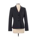 Evan Picone Blazer Jacket: Below Hip Black Print Jackets & Outerwear - Women's Size 4