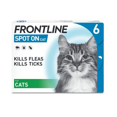 Frontline Spot On Cat Flea & Tick Treatment | 6 Pipettes