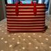 Kate Spade Bags | Kate Spade All Day Sailing Tote Tamarillo Striped Orange & White Large Tote | Color: Orange/White | Size: Os