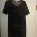 Lularoe Dresses | Lularoe Julia Dress, Size M, Black Paisley Print. | Color: Black/White | Size: M