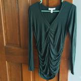 Jessica Simpson Tops | Euc Ruched Maternity Shirt | Color: Green | Size: Xsm