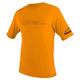 Oneill Wetsuits Wetsuits Unisex-Youth Basic Skins Short Sleeve Sun Shirt Rash Vest, Blaze, 14
