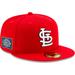 Men's New Era Red St. Louis Cardinals On-Field 2023 World Tour London Series 59FIFTY Fitted Hat