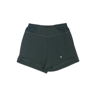 Layers Clothing Athletic Shorts: Teal Print Activewear - Women's Size X-Small