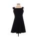 Teeze Me Casual Dress - A-Line: Black Solid Dresses - Women's Size 5