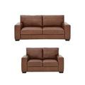 Very Home Hampshire 3 Seater + 2 Seater Italian Leather Sofa Set (Buy And Save!)