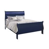 Red Barrel Studio® Queen Low Profile Standard Bed Wood in Blue | Full/Double | Wayfair 7358D838C6BD410DB18B1A393559DC02