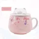 Tasse chat avec couvercle grande capacité tasses créatives mignonnes tasse de petit déjeuner