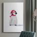 The Holiday Aisle® Penguin Play I Premium Gallery Wrapped Canvas - Ready To Hang Canvas, Solid Wood in Black/Red | 12 H x 8 W x 1 D in | Wayfair