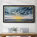 Dovecove Anastasia Island Sunset III - Single Picture Frame Print on Canvas Canvas, Solid Wood in Blue/Yellow | 29 H x 53 W x 2.5 D in | Wayfair