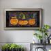 The Holiday Aisle® Jack O'Lantern Mat - Single Picture Frame Graphic Art on Canvas Canvas, in Black/Indigo/Orange | 29 H x 53 W x 1 D in | Wayfair