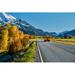 Millwood Pines School Bus On Highway by - Wrapped Canvas Photograph Canvas in Blue/Green | 20 H x 30 W x 1.25 D in | Wayfair