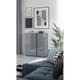 Meuble de rangement moderne 94 cm gris