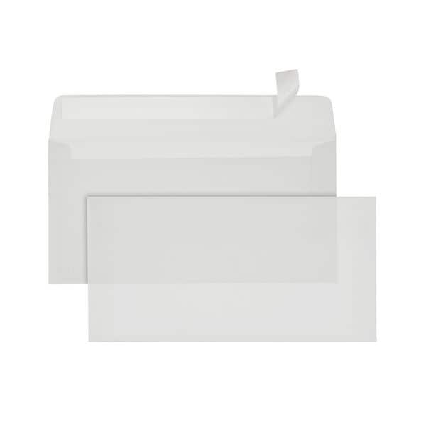 ÖKI 500er-Pack Briefumschläge DIN lang ohne Fenster transparent, 11x22 cm Image