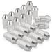 AJP Distributors Upgrade JDM Sport Universal 20-Piece Heavy Duty Aluminum Alloy 50MM Open Ended Cone Tuner Lug Nuts Stud Set Wheels Rims For M12X1.25MM Thread Pitch Anodized Silver