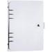 A5 PVC Notebook Binder Refillable 6 Ring Binder for A5 Filler Paper Loose Leaf Personal Planner Binder Cover Transparent
