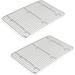 2-Pieces Large Cooling Baking Racks Stainless Steel Grid Rack for Cooking Roasting Drying Grilling 15.3 x 11.25 x 0.75 Oven & Dishwasher Safe Fit Toaster Oven