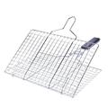 Randolph BBQ Stainless Steel Grill Net Removable Grill Net Folding Grill Rack Square Grill Vegetable Basket Grill Fish Net Clip Neutral