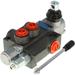 EPOTOOR Hydraulic Directional Double Acting Control Valve 1 Spool 11GPM BSPP Ports Hydraulic Directional Control Valve 3600 PSI Adjustable Relief Lever Handle Fit for Tractors Loaders Etc