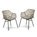 Muse & Lounge Co. Makan 3-Piece Outdoor PE Wicker / Rattan Bistro Set in Natural