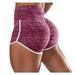 wofedyo Yoga Pants Women Women Basic Slip Bike Shorts Compression Workout Leggings Yoga Shorts Capris Sweatpants Women Gym Shorts Women Pink 4XL