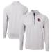 Men's Cutter & Buck Heather Gray St. Louis Cardinals Big Tall Adapt Eco Knit Stretch Recycled Quarter-Zip Pullover Top